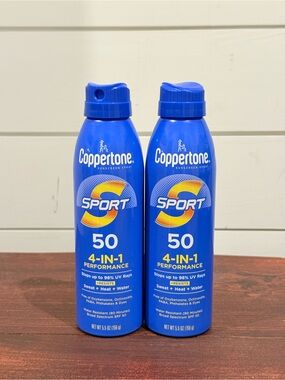 Coppertone Sport SPF 50 Sunscreen Spray - Blue all new unused